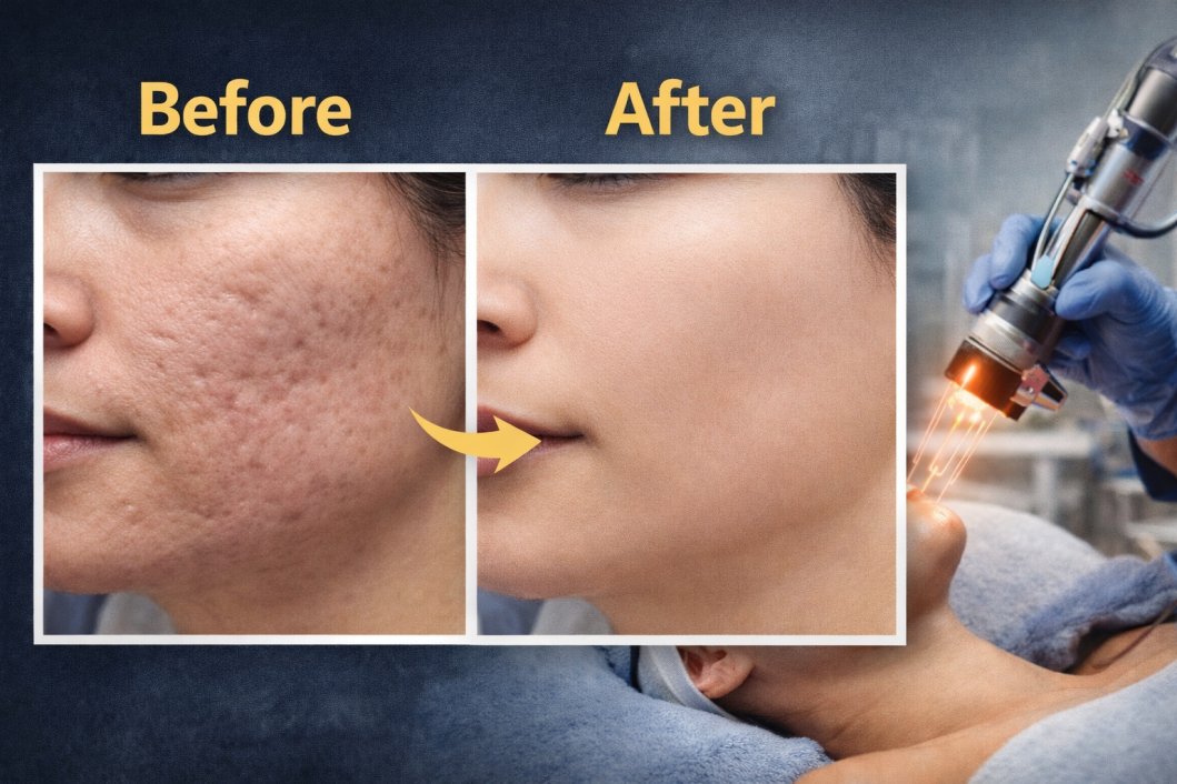 CO2 Fractional Laser Bekas Jerawat | Solusi Efektif Hilangkan Scar Berbulang & Pori Besar